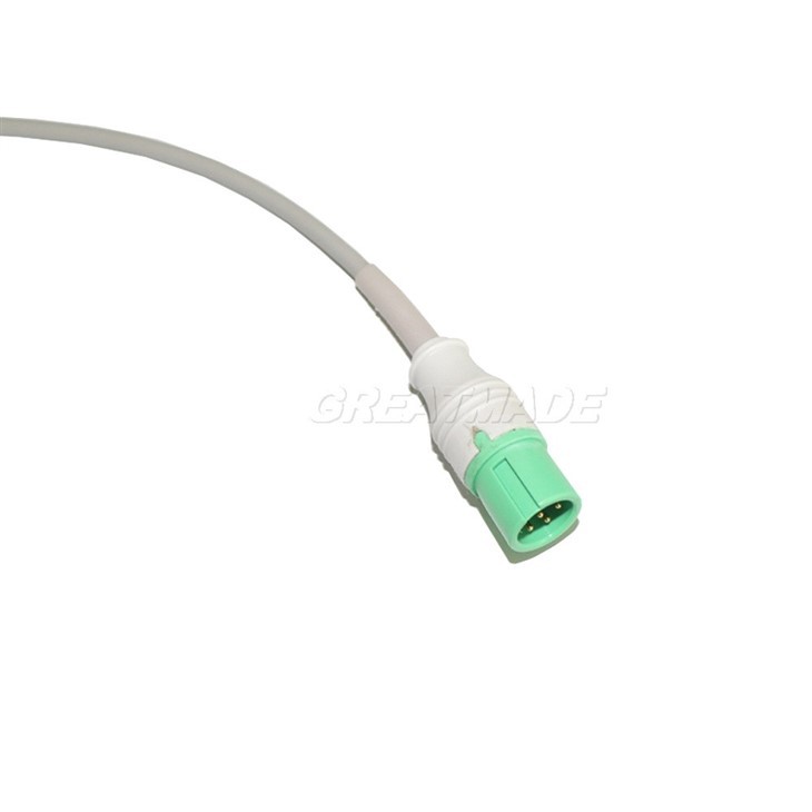 ECG Cable 7Pin 3-lead Wire Gilding Snap For CONTEC Patient Monitor CMS8000