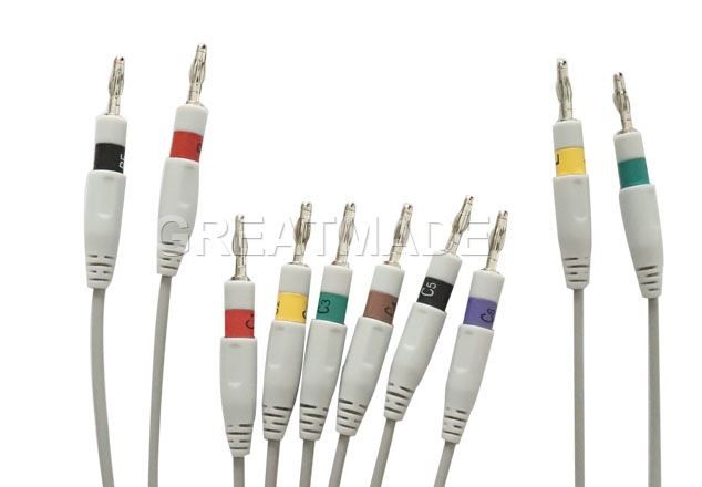 IEC EKG Cable Of Banana 4.0 Plug For Schiller high quality