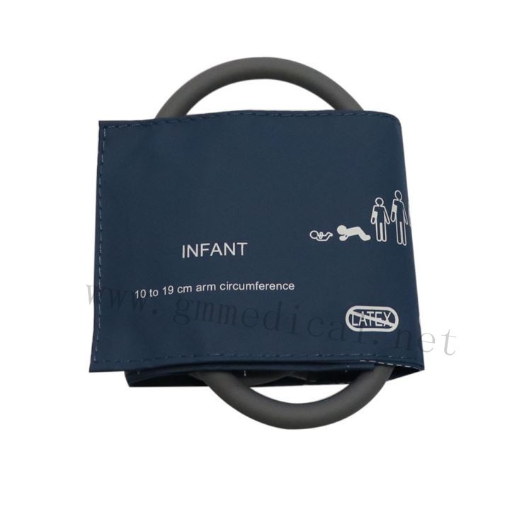 Infant Single Tube Nibp Blood Pressure Cuff 10-19cm Blue