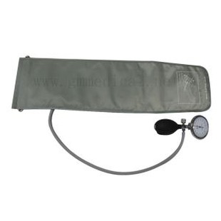 Adult Blood Pressure Monitor Cuff Arm Aneroid Sphygmomanometer Gray , With Pressure Gauge.22-32cm.