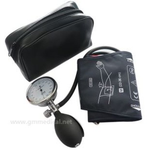 Aneroid Sphygmomanometer Adult Manual Blood Pressure Cuff With Single Head Stethoscope.