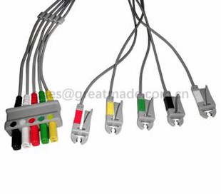 Compatible Siemens SC9000 ECG Leadwire Set 5-Lead Grabber