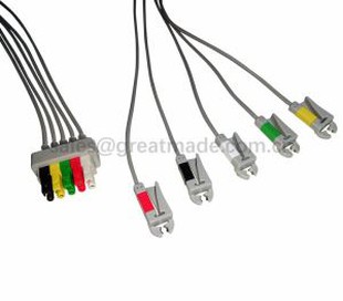 Compatible Pro1000 Leadwire Set 5-Lead Grabber