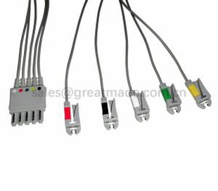 Compatible with M1971A 5-lead Leadwires , IEC, Grabber