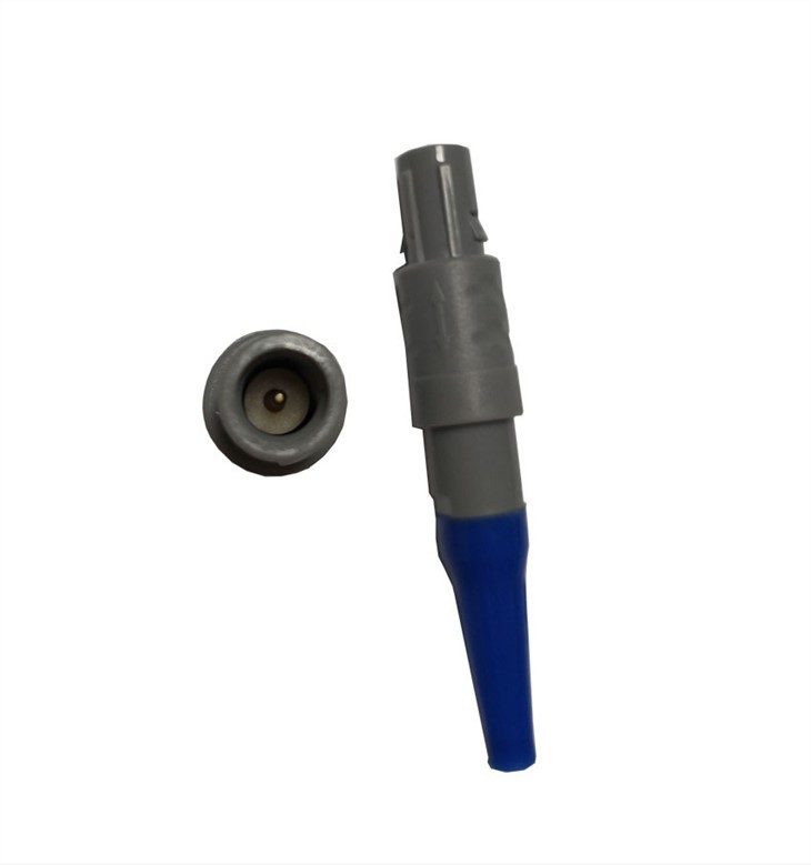 Plastic Connector PAG 1-10pin 14pin 1P Two Keying 60 Degree Push-Pull Circular Straight Plug With Bend Relief