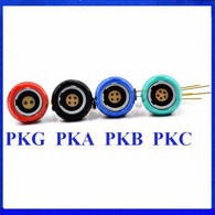 1P Medical Connector PKG PKA PKB PKC 2-10pin 14 Pin Fixed Socket With Elbow 90 Degree Contact PCB Two Keying