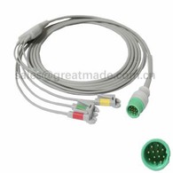 Compatible Biolight A3, A5, A6, A8, Q5 ECG Cable With Leadwiresie 12pin
