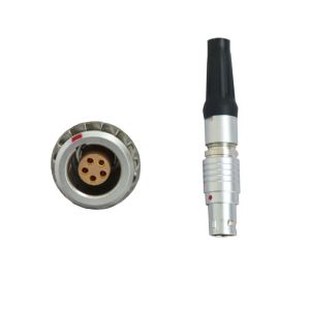 FGG EGG 1B Series 305 push-pull Metal straight plug/ Fixed Socket connector