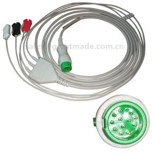 Mindray 12pin One Piece ECG Cable With Leadwires
