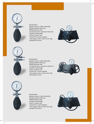 Matual Aneroid Sphygmomanometer Blood Pressure Cuff
